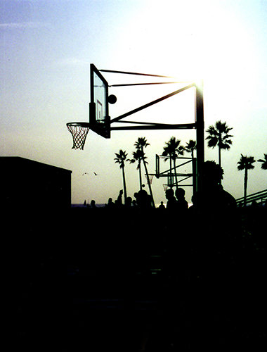 Genius Loci #73 by Jeremy Chin - Evening Basketball at Venice Beach, California