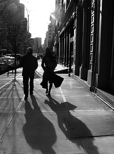 Life In Mono #50 by Jeremy Chin - Walking in New York