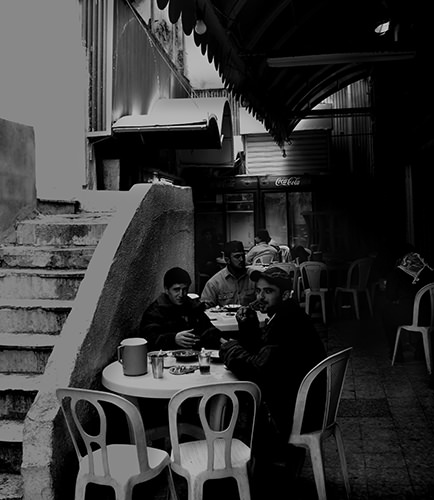 Psalm Of The Streets #4 by Jeremy Chin - Lunch at Street Food Stall, Amman, Jordan