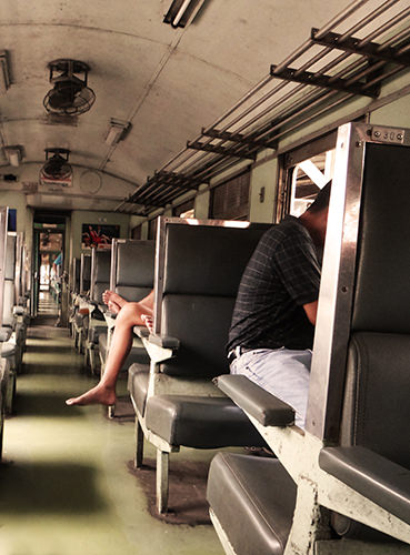 Quiet Times #16 by Jeremy Chin - Train Ride To River Kwai, Thailand