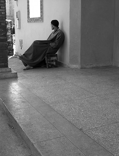 Quiet Times #29 by Jeremy Chin - Man Watching The World Go By, Marrakesh, Morocco